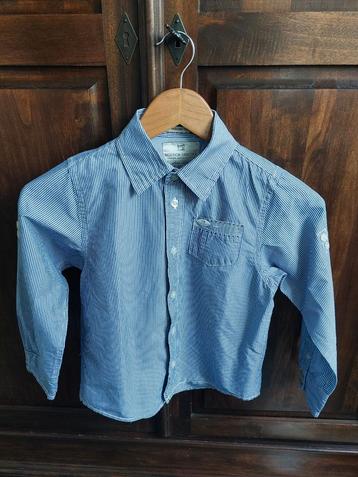 Scotch & Soda Shrunk wit/blauw gestreept overhemd maat 8 128 beschikbaar voor biedingen