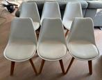 Witte Eetkamerstoelen - Scandinavisch Design, Ophalen, Gebruikt, Wit, Scandinavisch