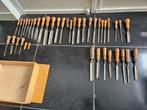 kist antieke bolheft beitels en gutsen Nooitgedagt Ferdin Ru, Antiek en Kunst, Antiek | Gereedschap en Instrumenten, Ophalen