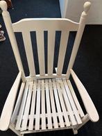 Witte Schommelstoel - Relax en Geniet!, Huis en Inrichting, Stoelen, Ophalen, Gebruikt, Wit, Eén