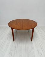 Vintage Deense Teak Eettafel Uitschuifbare Design Jaren 70