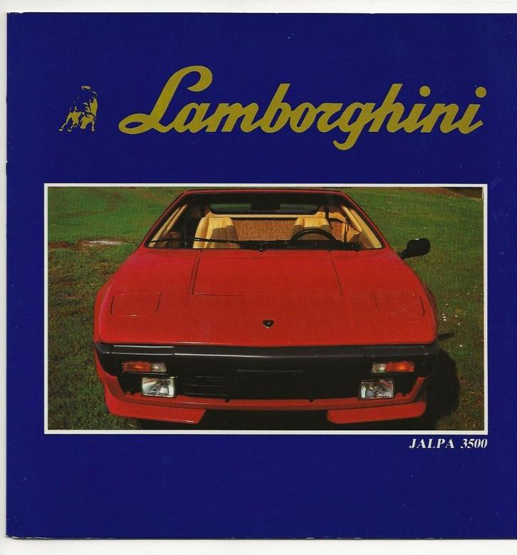 Lamborghini Jalpa 3500 folder (lam), Boeken, Auto's | Folders en Tijdschriften, Zo goed als nieuw, Overige merken, Verzenden