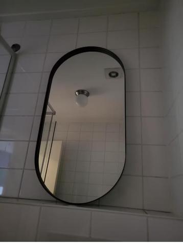 1 Nieuwe badkamerspiegel anti condens mat zwart beschikbaar voor biedingen
