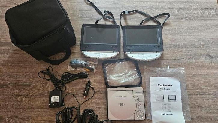 DVD Speler Auto met 2 Schermen + Accessoires, Audio, Tv en Foto, Dvd-spelers, Overige merken, Ophalen of Verzenden