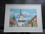 Div aquarel van zoetermeer, Antiek en Kunst, Kunst | Tekeningen en Foto's, Ophalen