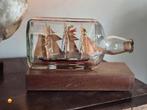 Groot Vintage Schip in Fles - Maritieme Decoratie 25 cm, Ophalen of Verzenden
