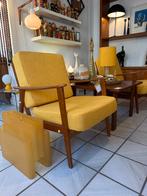 Vintage fauteuil deens jaren 60 - nog 1 beschikbaar!, Ophalen, Hout, Gebruikt, Vintage