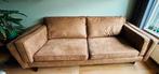 Camel / cognac bank, Huis en Inrichting, Banken | Bankstellen, Ophalen, Tweepersoons, 75 tot 100 cm, Zo goed als nieuw