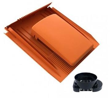 Universele Lage Ventilatiepan Rood 125mm beschikbaar voor biedingen