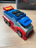 Paw Patrol race bus met auto, Kinderen en Baby's, Ophalen, Zo goed als nieuw