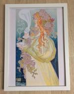 CACAO VAN HOUTEN LIVEMONT Poster in lijst, Antiek en Kunst, Verzenden