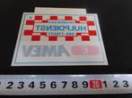 sticker raamsticker AMEV  Hulpdienst  verzekeraars, Verzamelen, Stickers, Ophalen, Zo goed als nieuw
