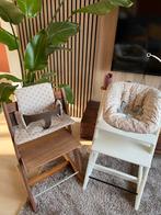 Rib beige hoes Newborn stokke  + kussenset voor tripp trapp, Ophalen of Verzenden, Nieuw, Meegroeistoel, Stoelverkleiner