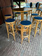 Thonet barkrukken met sta/bartafels, Huis en Inrichting, 5 krukken of meer, Ophalen, Zo goed als nieuw, 60 tot 90 cm