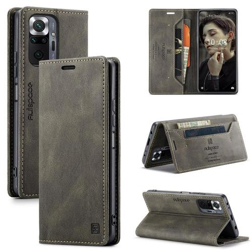 Luxe Flip Case met Kaarthouder voor Redmi Note 10 Pro _Bruin, Telecommunicatie, Mobiele telefoons | Hoesjes en Frontjes | Overige merken