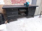 Super werkbank  met dikke Heuer Front bankschroef, Doe-het-zelf en Verbouw, Werkbanken, Ophalen, Zo goed als nieuw