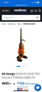 Electrische viool NS design, Muziek en Instrumenten, Strijkinstrumenten | Violen en Altviolen, Ophalen of Verzenden, Zo goed als nieuw