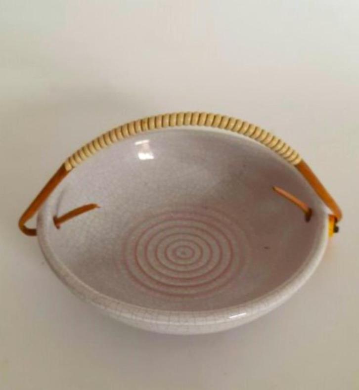 Vintage keramiek hengselschaaltje, TO 70 (7568), Huis en Inrichting, Woonaccessoires | Schalen en Manden, Zo goed als nieuw, Rechthoekig