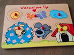 Houten puzzel Woezel & Pip, Ophalen of Verzenden, Zo goed als nieuw, Van hout, Minder dan 10 stukjes