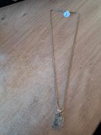 Zilver kettingkje met weegschaal sterrenbeeld hangertje, Ophalen of Verzenden, Zilver, Zilver