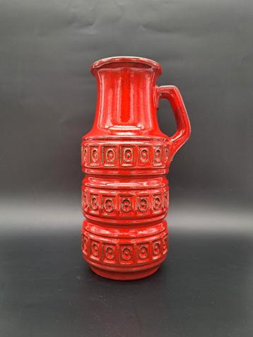 Vintage West Germany vaas Scheurich tundra 429-26 Rood beschikbaar voor biedingen