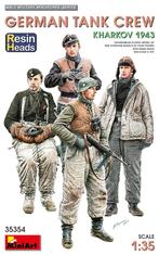 Miniart 1:35 German tank crew Kharkov '43 w. resin heads, Ophalen of Verzenden, Nieuw, 1:35 tot 1:50, Figuur of Figuren