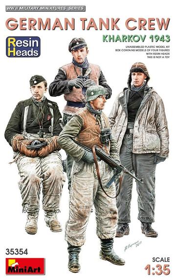 Miniart 1:35 German tank crew Kharkov '43 w. resin heads beschikbaar voor biedingen