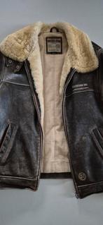 Leren nickelson jas zwaar maat s, Kleding | Heren, Ophalen, Zo goed als nieuw, Maat 46 (S) of kleiner, Zwart