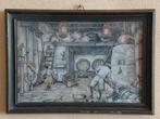 Anton Pieck zeefdruk prent; Jeneverstokerij,  volgnr 28, Antiek en Kunst, Ophalen of Verzenden
