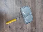 Tosti ijzer antiek schelp vorm bbq camping, Antiek en Kunst, Ophalen of Verzenden