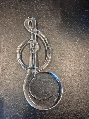 Glas raam hanger g sleutel muziek  beschikbaar voor biedingen
