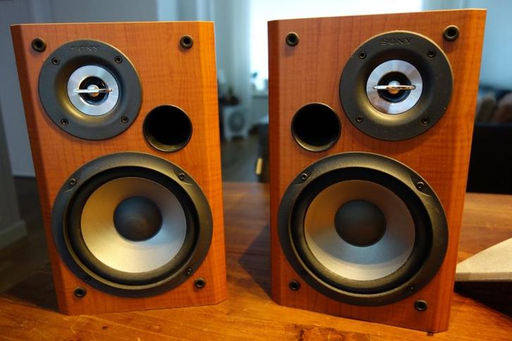 2 Sony Loudspeakers, Audio, Tv en Foto, Luidsprekers, Zo goed als nieuw, Front, Rear of Stereo speakers, 60 tot 120 watt, Sony