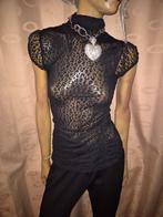 Prachtige shirt van party maat M zgan zwart, Maat 38/40 (M), Party, Zwart, Ophalen of Verzenden