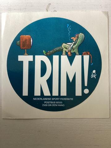 Sticker Nederlandse Sport Federatie (Dik Bruynesteyn) beschikbaar voor biedingen