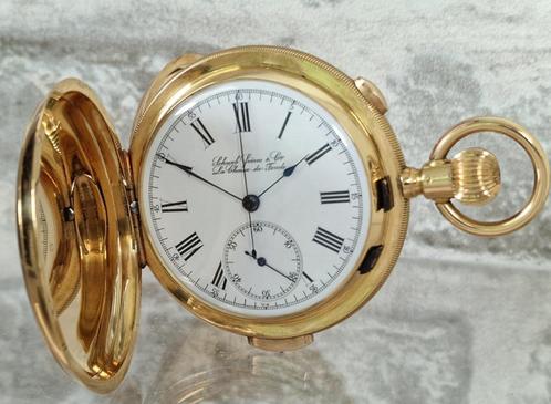 18k gouden zakhorloge met minuten repetitie slagwek, Sieraden, Tassen en Uiterlijk, Horloges | Antiek, Zakhorloge, Overige merken