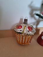 Oude kerstbal mandje groot, Diversen, Kerst, Ophalen of Verzenden