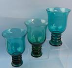 Chris Lanooy -drie identieke geringde vazen - eentje gemerkt, Ophalen of Verzenden