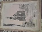 Pentekening Muntoren Amsterdam, Antiek en Kunst, Verzenden
