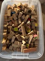 Houten blokken grote kist, Ophalen, Gebruikt