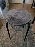 Grijze Kruk met Zachte Zitting van de ikea, Huis en Inrichting, Stoelen, Ophalen, Zo goed als nieuw, Zwart, Metaal