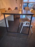 Woood eettafel zwart, Huis en Inrichting, Tafels | Eettafels, Ophalen, Gebruikt, Rond, 50 tot 100 cm
