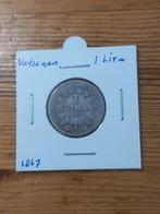 Vaticaanstad 1 lira 1867 zilver, Postzegels en Munten, Munten | Europa | Niet-Euromunten, Ophalen of Verzenden, Overige landen