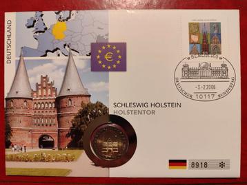 Duitsland 2 euro 2006 UNC A in Numisbrief Holstentor  beschikbaar voor biedingen