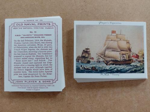 Old Naval Prints complete set 25 cigarette cards REPRO, Verzamelen, Overige Verzamelen, Zo goed als nieuw, Ophalen