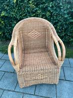 Te Koop : Rieten Stoel Fauteuil Relax Stoel 70’s Riet, Ophalen, Minder dan 75 cm, Riet of Rotan, Zo goed als nieuw