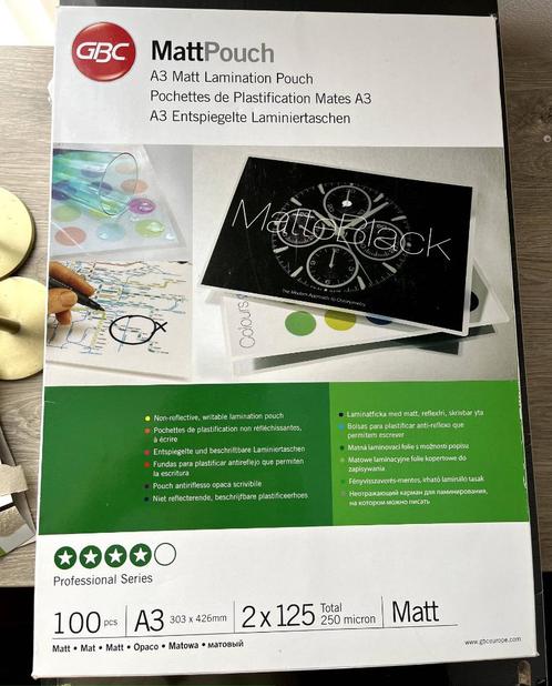 lamineerhoes A3 100st 2x125 kleur mat 4 dozen, Diversen, Papierwaren, Nieuw, Ophalen of Verzenden