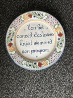 Decoratief Bord met Wijsheid Makkum, Ophalen of Verzenden