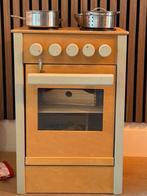 Houten kinderkeukentje / oventje met kookplaat + accessoires, Ophalen, Zo goed als nieuw