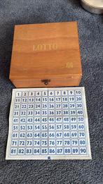 Lotto spel met mooie houten nummers, in doos, volledig., Hobby en Vrije tijd, Gezelschapsspellen | Overige, Ophalen, Zo goed als nieuw