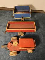 Ado Ko Verzuu tractor oud houten speelgoed, Ophalen of Verzenden